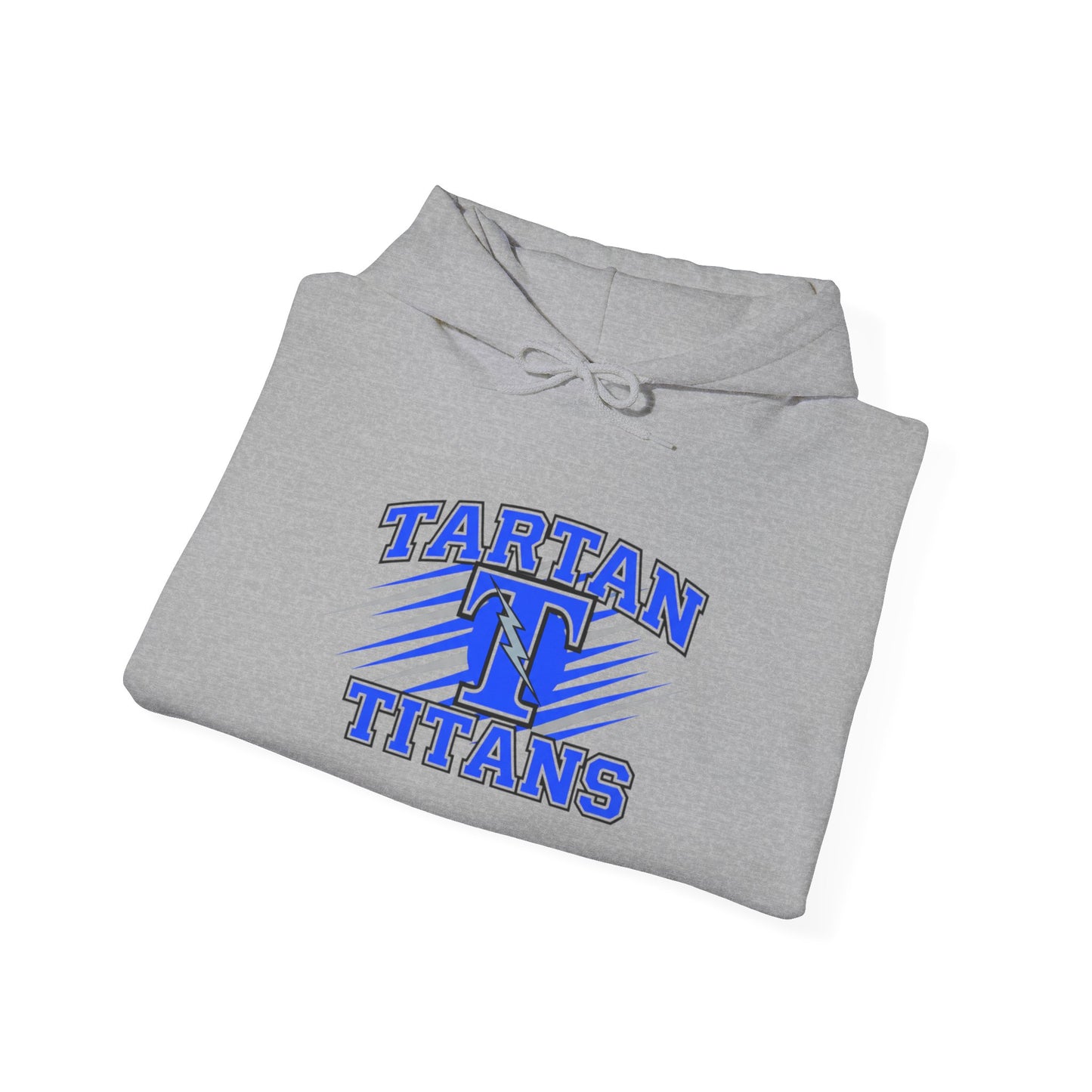 Unisex Heavy Blend Hooded Sweatshirt Tartan Titans - Perfect for Casual Comfort & School Spirit