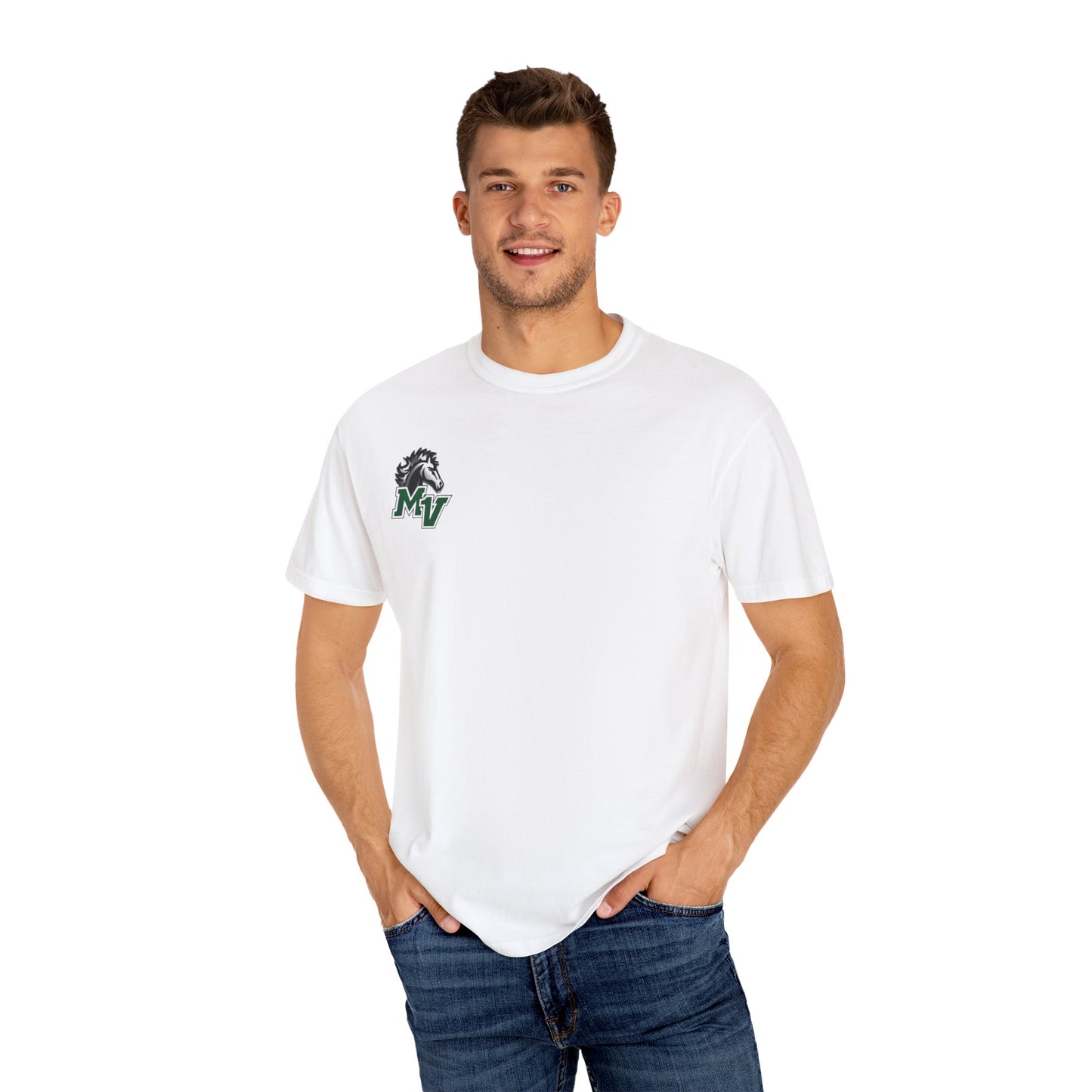 Mounds View Mustangs Unisex Garment-Dyed T-Shirt
