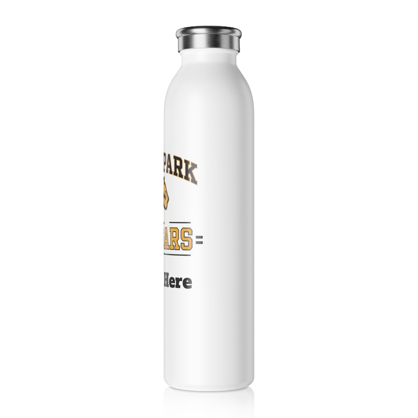 Como Park Cougars Slim Water Bottle —  Stainless Insulated Bottle
