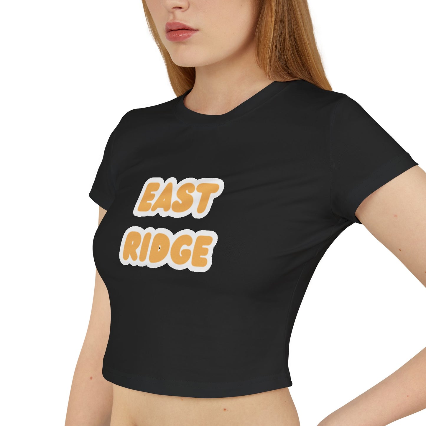 East Ridge Raptors Women’s Baby Tee - Retro Graphic Top for Casual Vibes