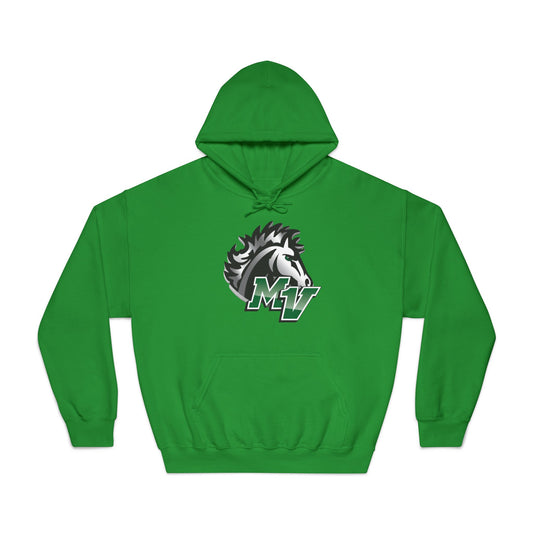 MV Mustang Hoodie — School Spirit Logo Sweatshirt