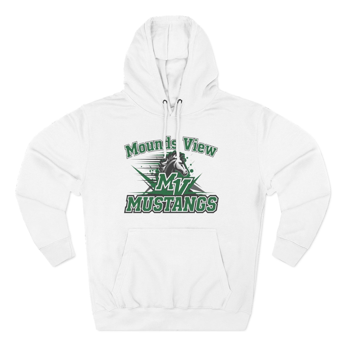 Mounds View Mustangs Three-Panel Fleece Hoodie