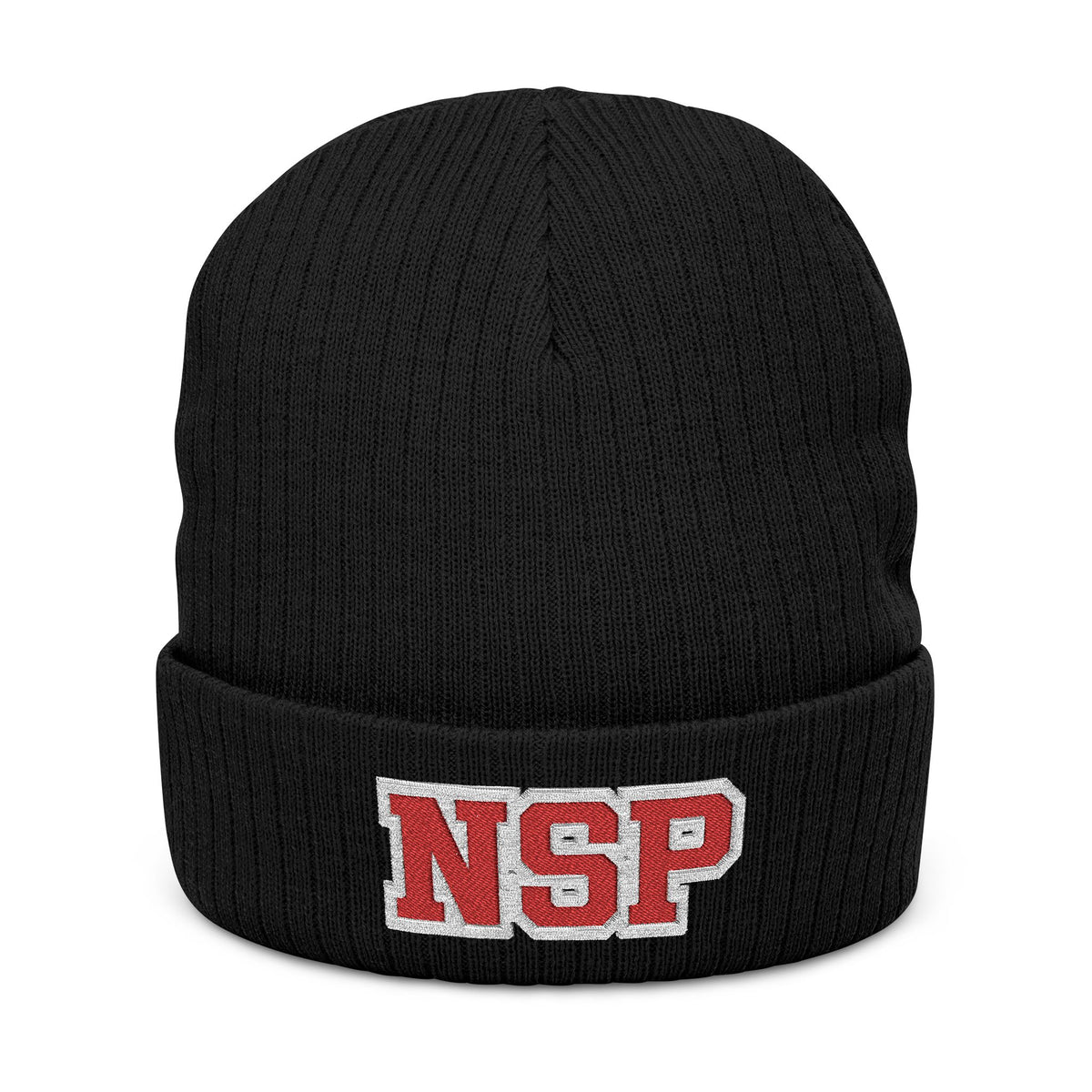 North Saint Paul Polars "NSP" Embroidered Ribbed Knit Beanie
