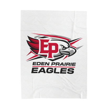 Eden Prairie Eagels Velveteen Plush Blanket