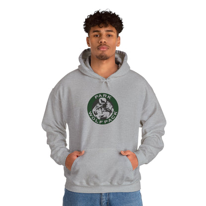 Cozy Unisex Hooded Sweatshirt - Park Wolfpack Design