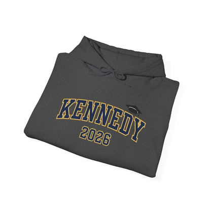 Bloomington Kennedy JFK Class of 2026 Block Hoodie