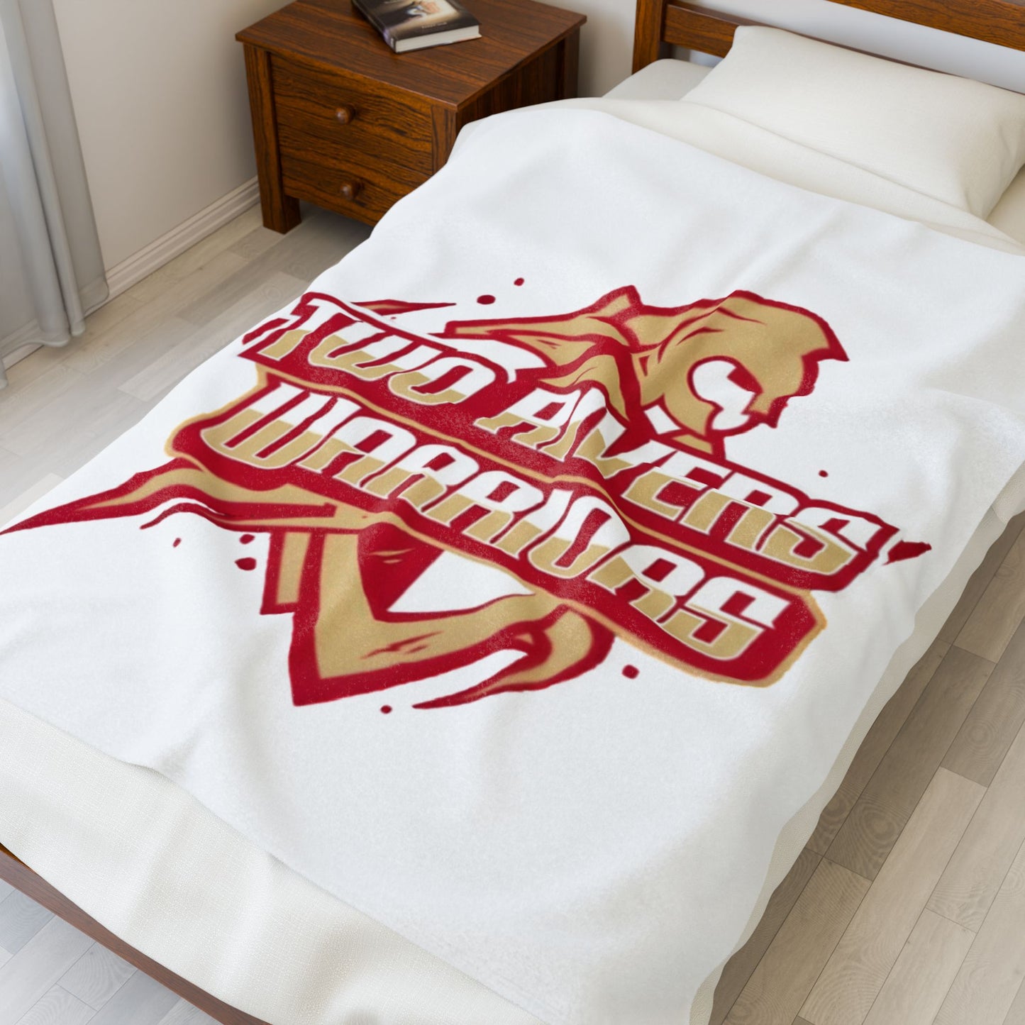Two Rivers Warriors Cozy Velveteen Plush Blanket - Perfect for Relaxation and Home Decor