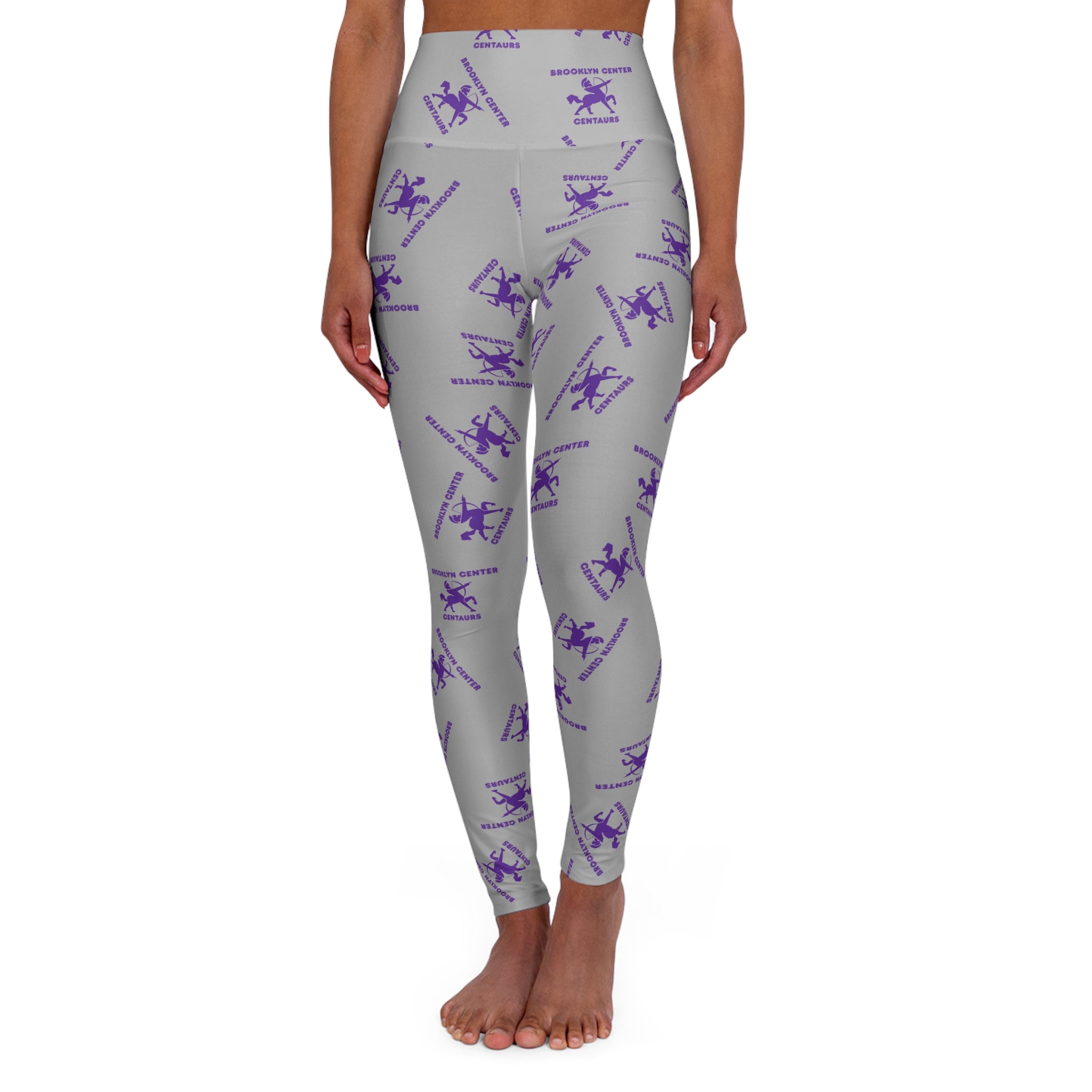 Brooklyn Center Centaurs Trendy High Waisted Leggings