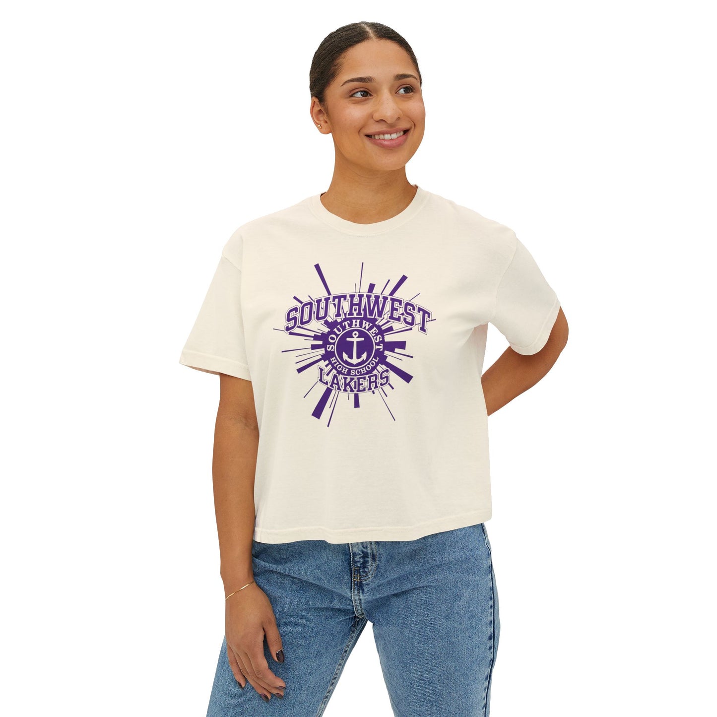 Minneapolis Southwest Lakers Women's Boxy Tee - Casual Summer Vibe