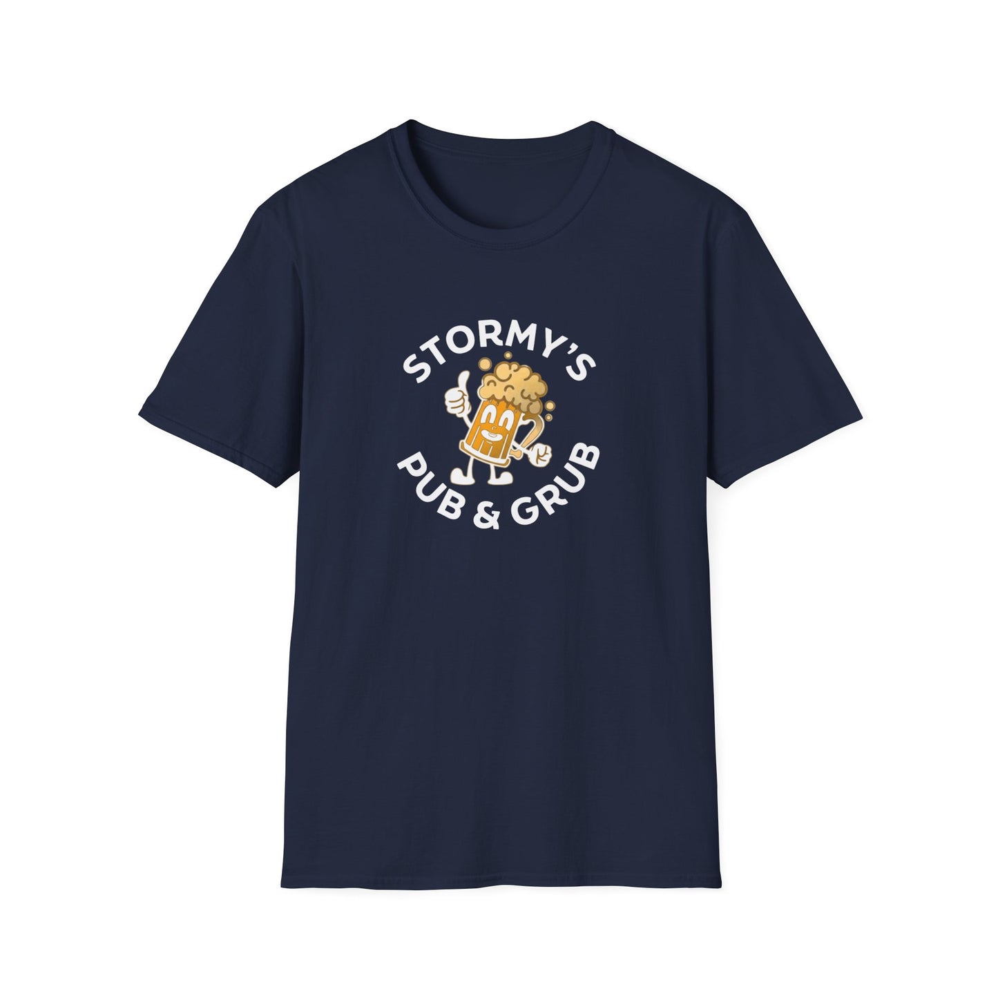 Stormy’s Pub & Grub T-Shirt — Retro Beer Mascot Bar Shirt