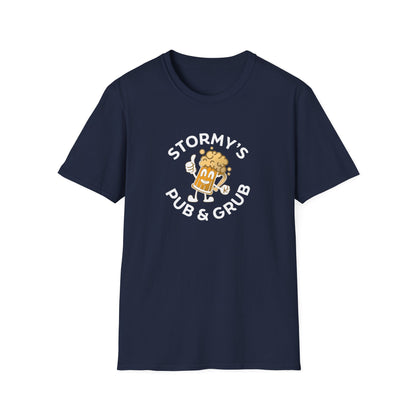 Stormy’s Pub & Grub T-Shirt — Retro Beer Mascot Bar Shirt