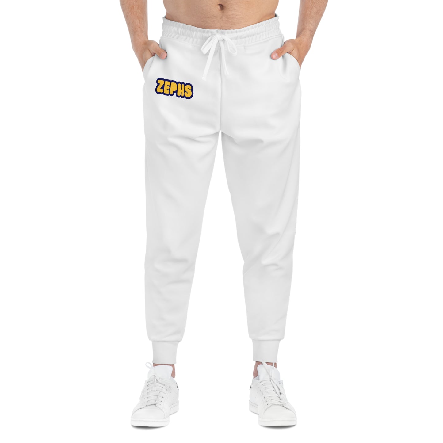 Mahtomedi Zephyrs White Men's Athletic Joggers