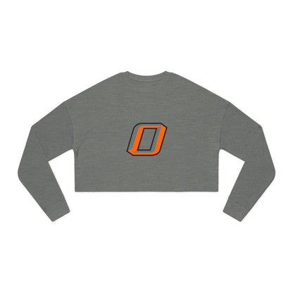 Osseo Orioles Trendy Women's Cropped Sweatshirt with Unique Graphic Design