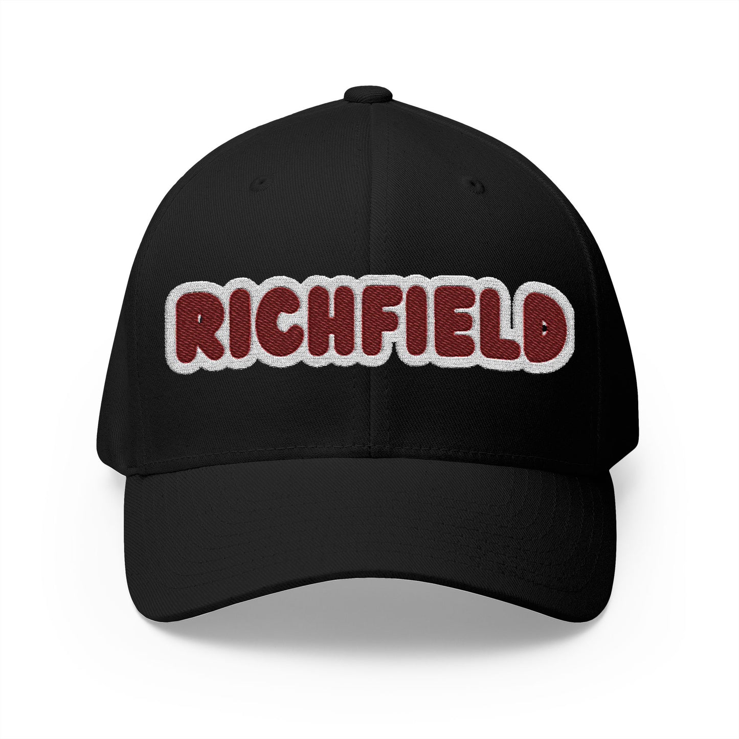Richfield Spartans Black Embroidered Cap - Structured Baseball Hat