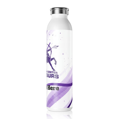 Brooklyn Center Centaurs Slim Water Bottle —  Stainless Insulated Bottle