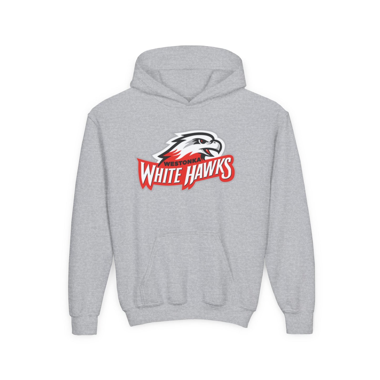Mound Westonka White Hawks Youth Sporty Hoodie, Perfect for Casual Wear