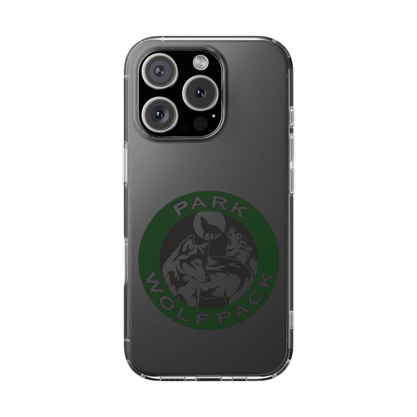 Custom Clear Phone Case - Park Wolfpack Design