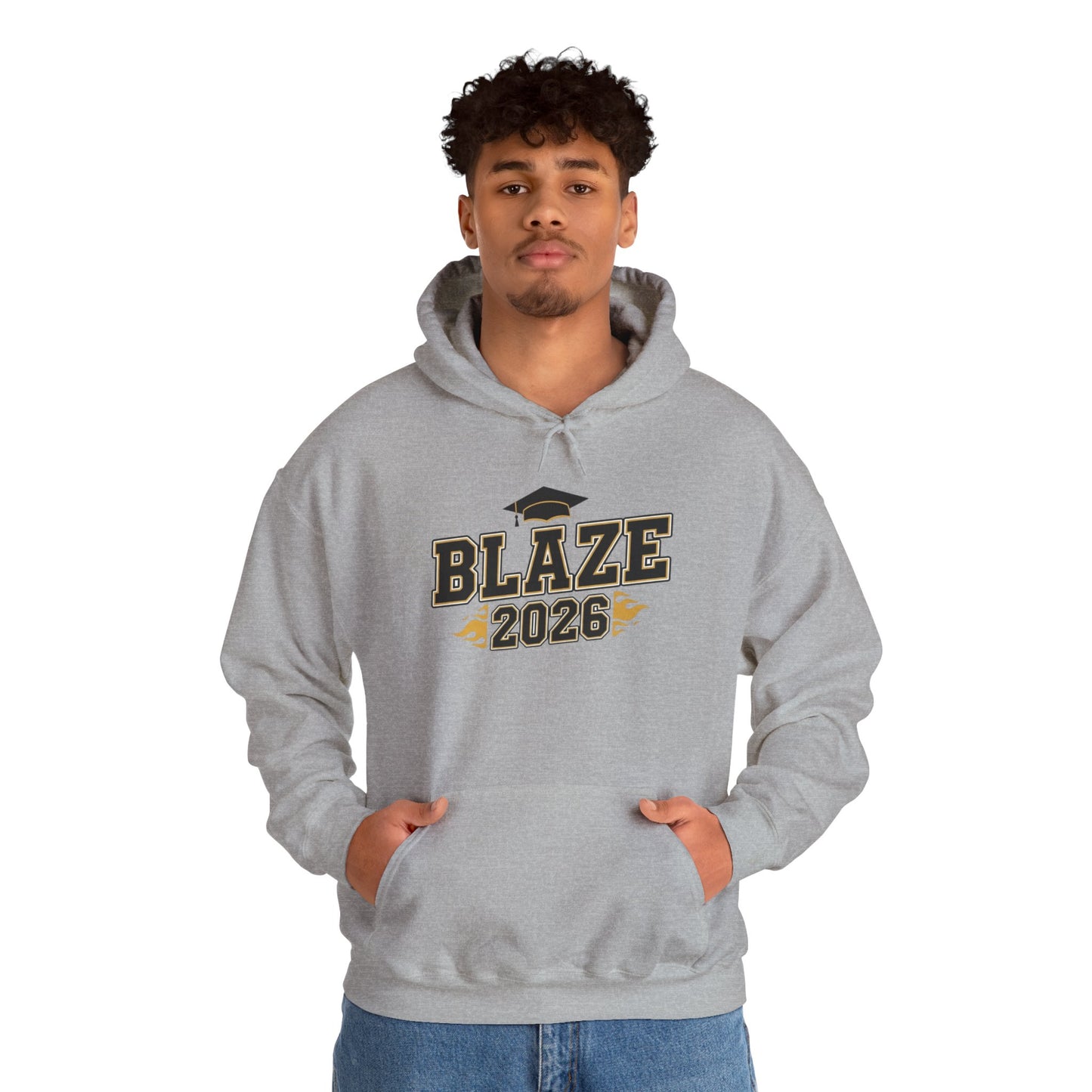 Burnsville Blaze Class of 2026 Block Hoodie