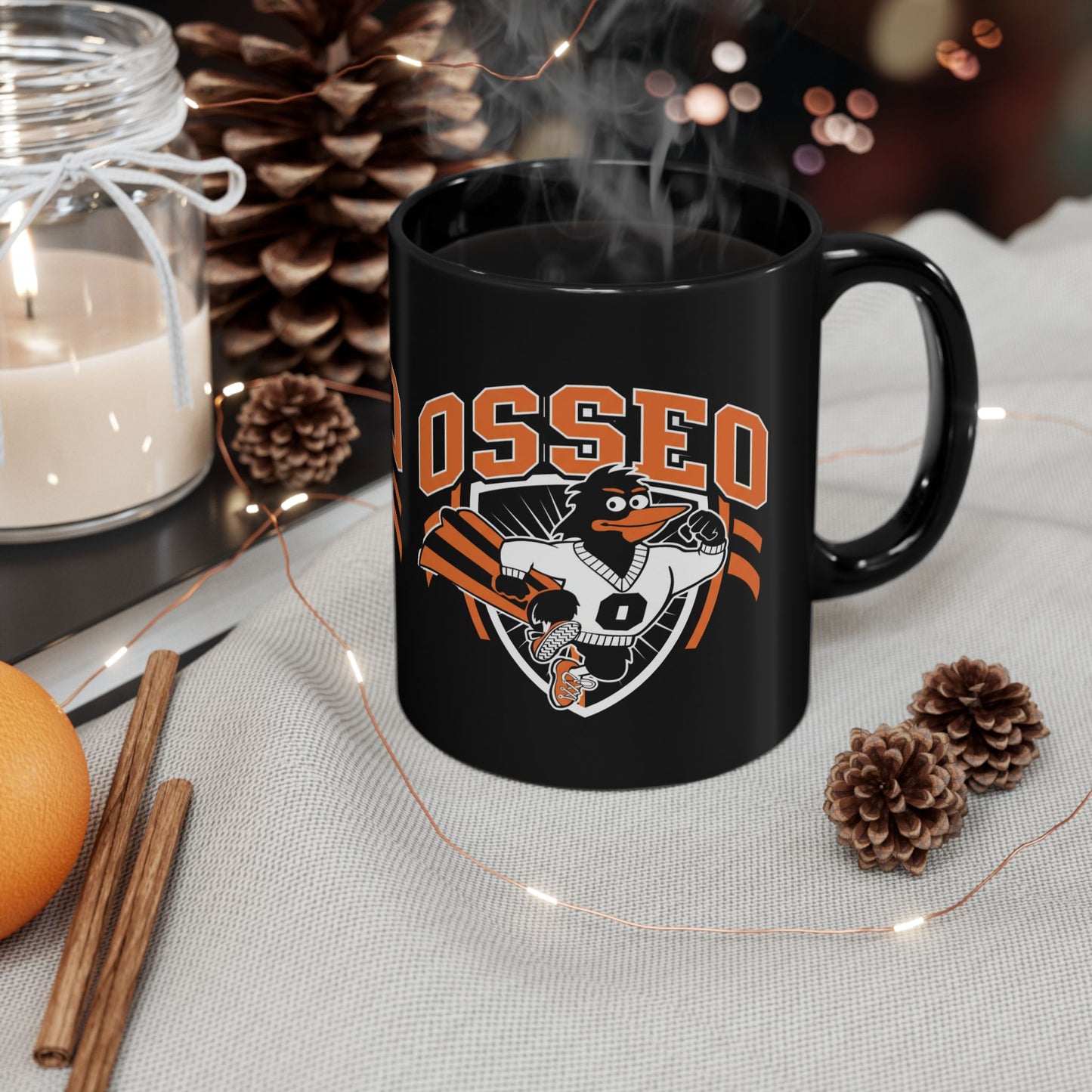 Osseo Orioles Black Coffee Mug - 11oz or 15oz