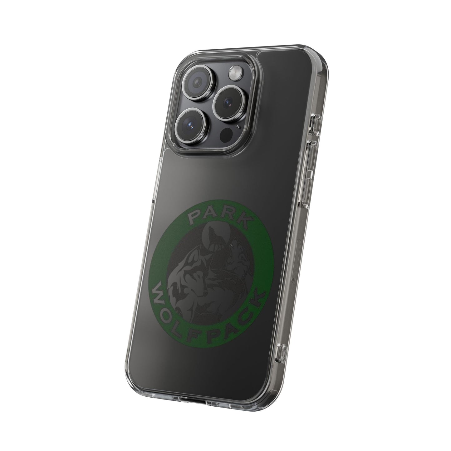 Custom Clear Phone Case - Park Wolfpack Design