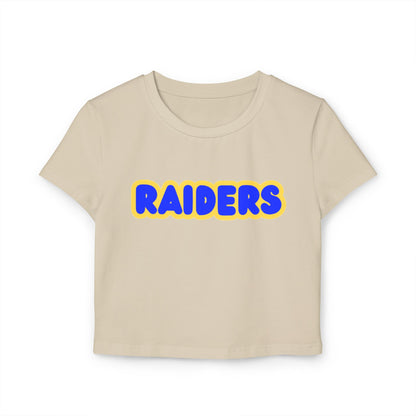 Hastings Raiders Women’s Baby Tee - Retro Graphic Top for Casual Vibes