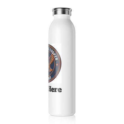 Robbinsdale Cooper Hawks Slim Water Bottle —  Stainless Insulated Bottle