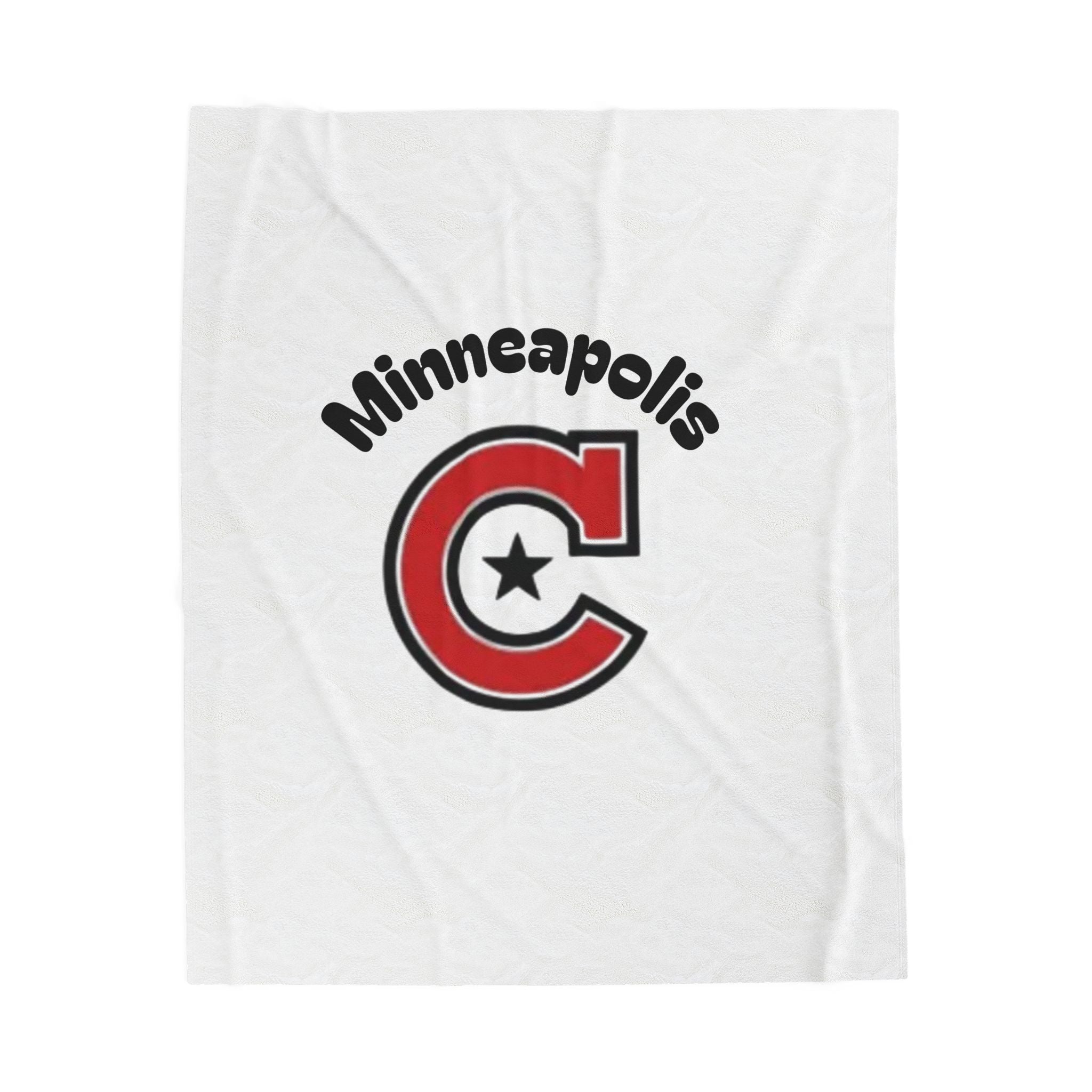 Minneapolis Camden Cozy Velveteen Plush Blanket - Perfect for Relaxation and Home Decor