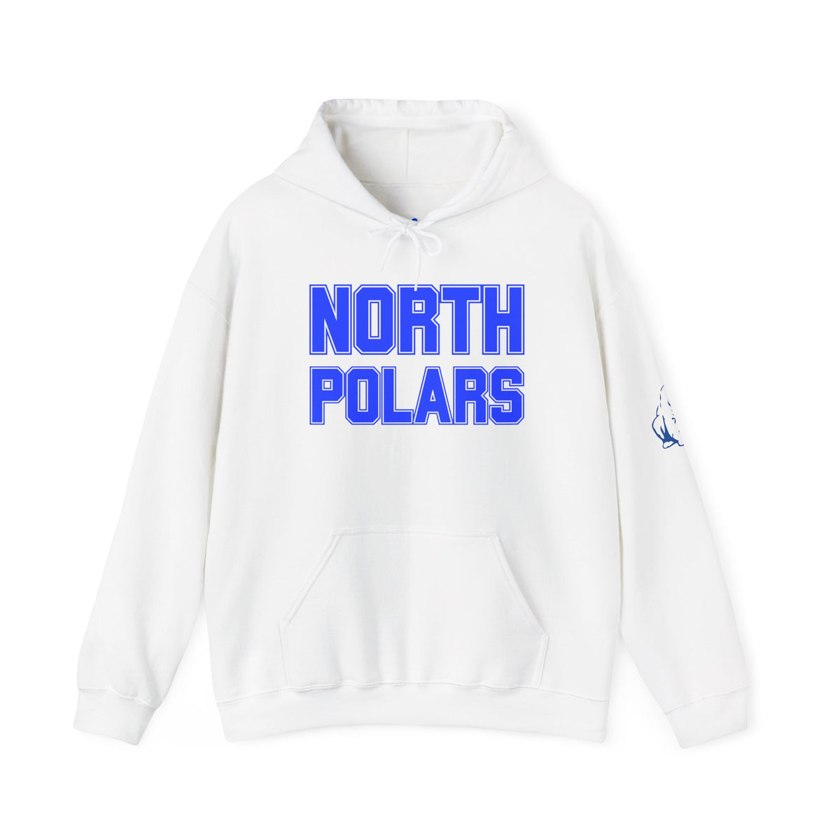 Minneapolis North Polars Hoodie — Retro Block Letter Graphic Pullover