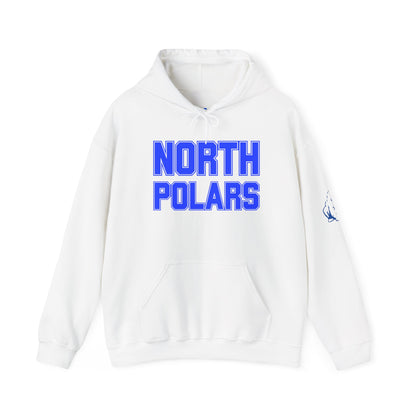 Minneapolis North Polars Hoodie — Retro Block Letter Graphic Pullover