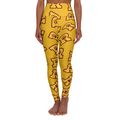 Minneapolis Roosevelt Teddies High Waisted Leggings - Comfortable Athletic Wear for Fitness Enthusiasts