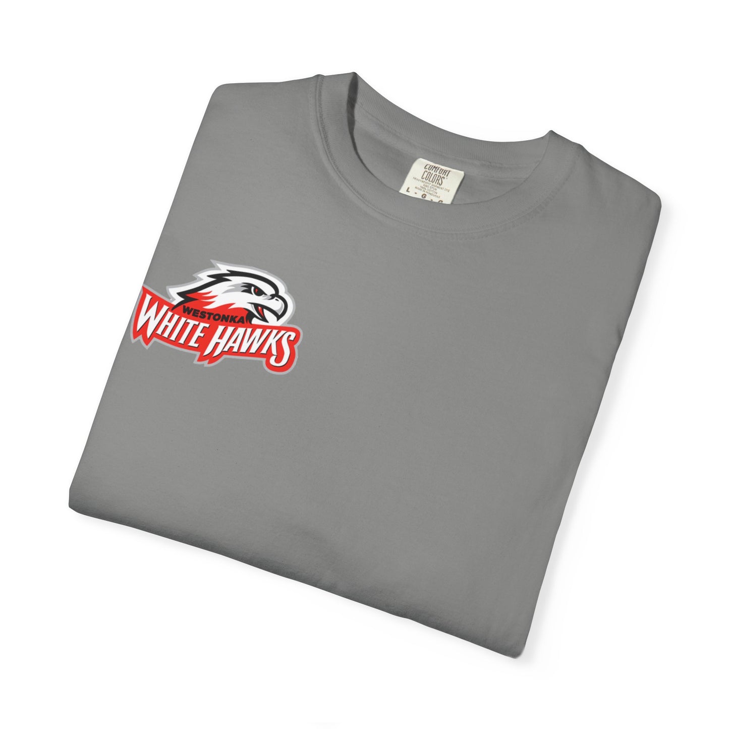 Mound Westonka White Hawks Unisex Garment-Dyed T-Shirt