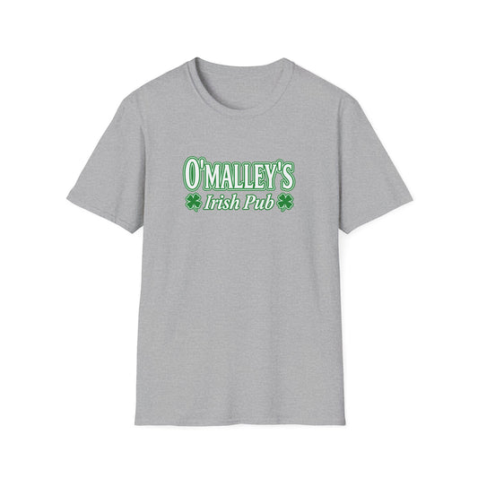 O'Malley's Irish Pub T-Shirt White Logo  - Unisex