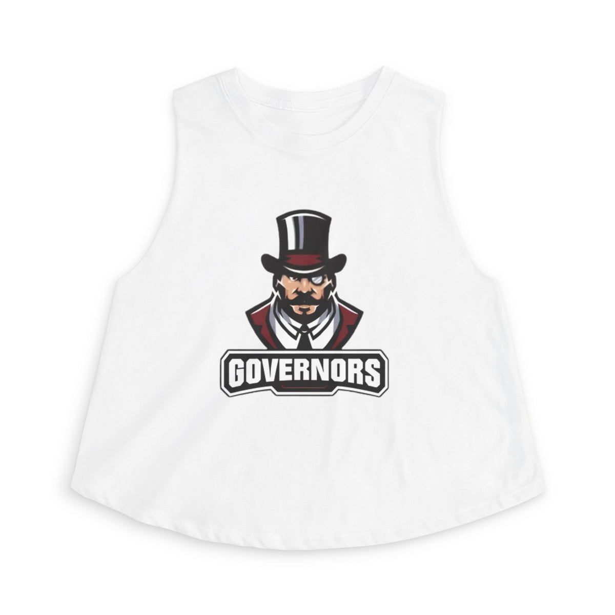 Saint Paul Johnson Governors Crop Top — Retro Script Athletic Women's Tank