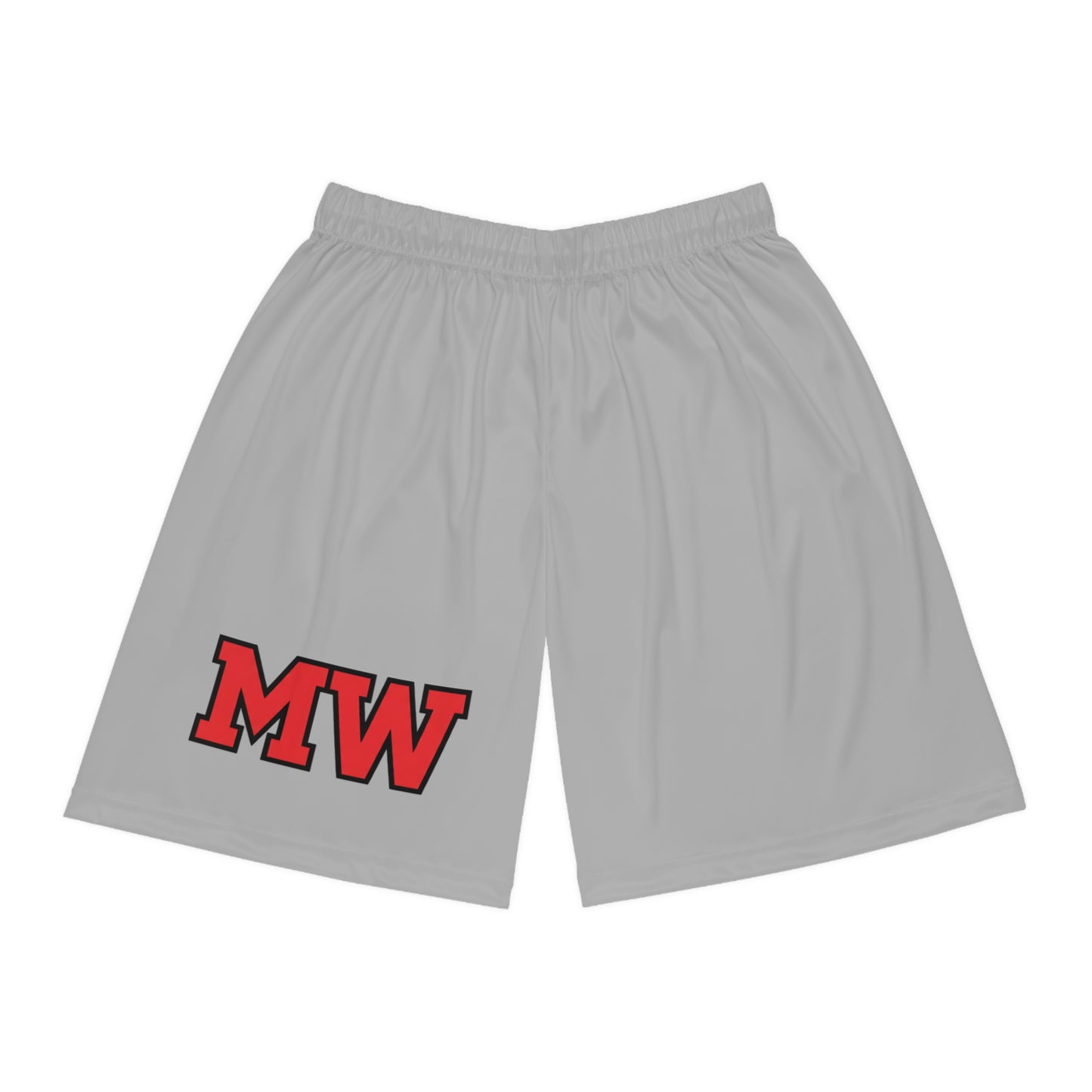 Mound Westonka White Hawks MW Grey Basketball Shorts for Sports Enthusiasts