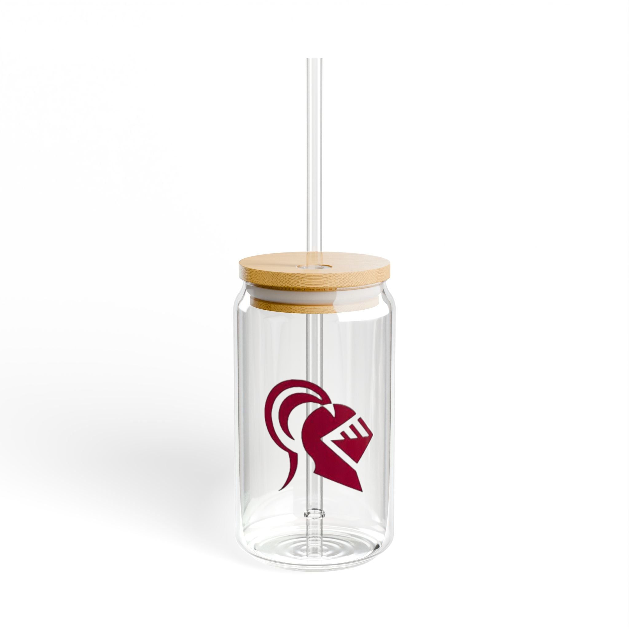 Irondale Knights Eco-Friendly 16oz Sipper Glass with Straw