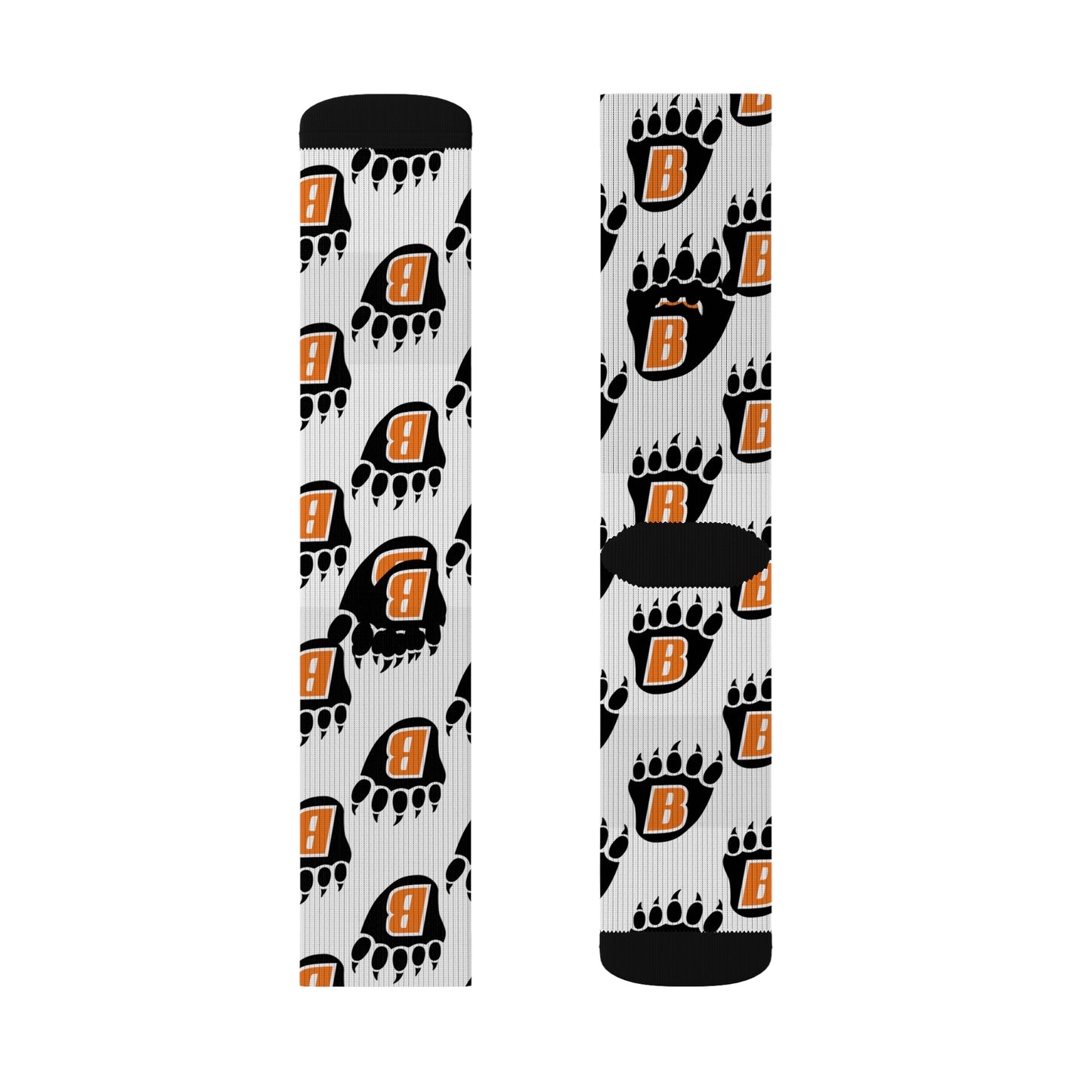 White Bear Bears Sublimation Socks