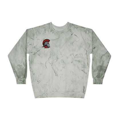 Richfield Spartans Color Blast Crewneck Sweatshirt for a Vibrant Vibe, Unisex Tie-Dye Fashion