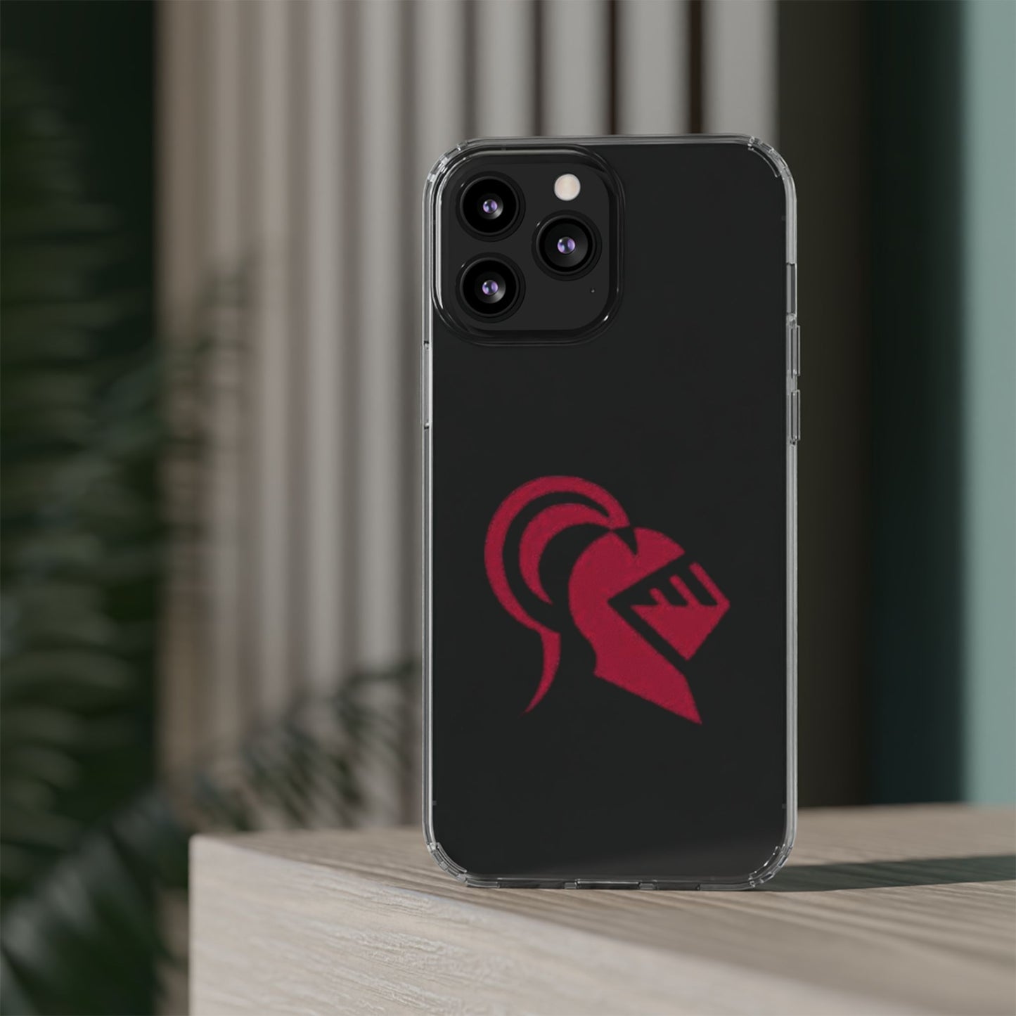 Irondale Knights Shield Clear Phone Case - Durable Protection with Bold Design