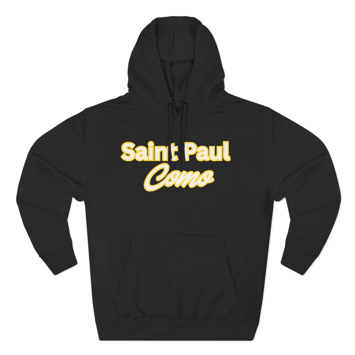 Saint Paul Como Hoodie — Retro Script Fleece Pullover