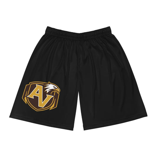 Apple Valley Eagles Men's Black Basketball Shorts - Comfortable Athletic Wear