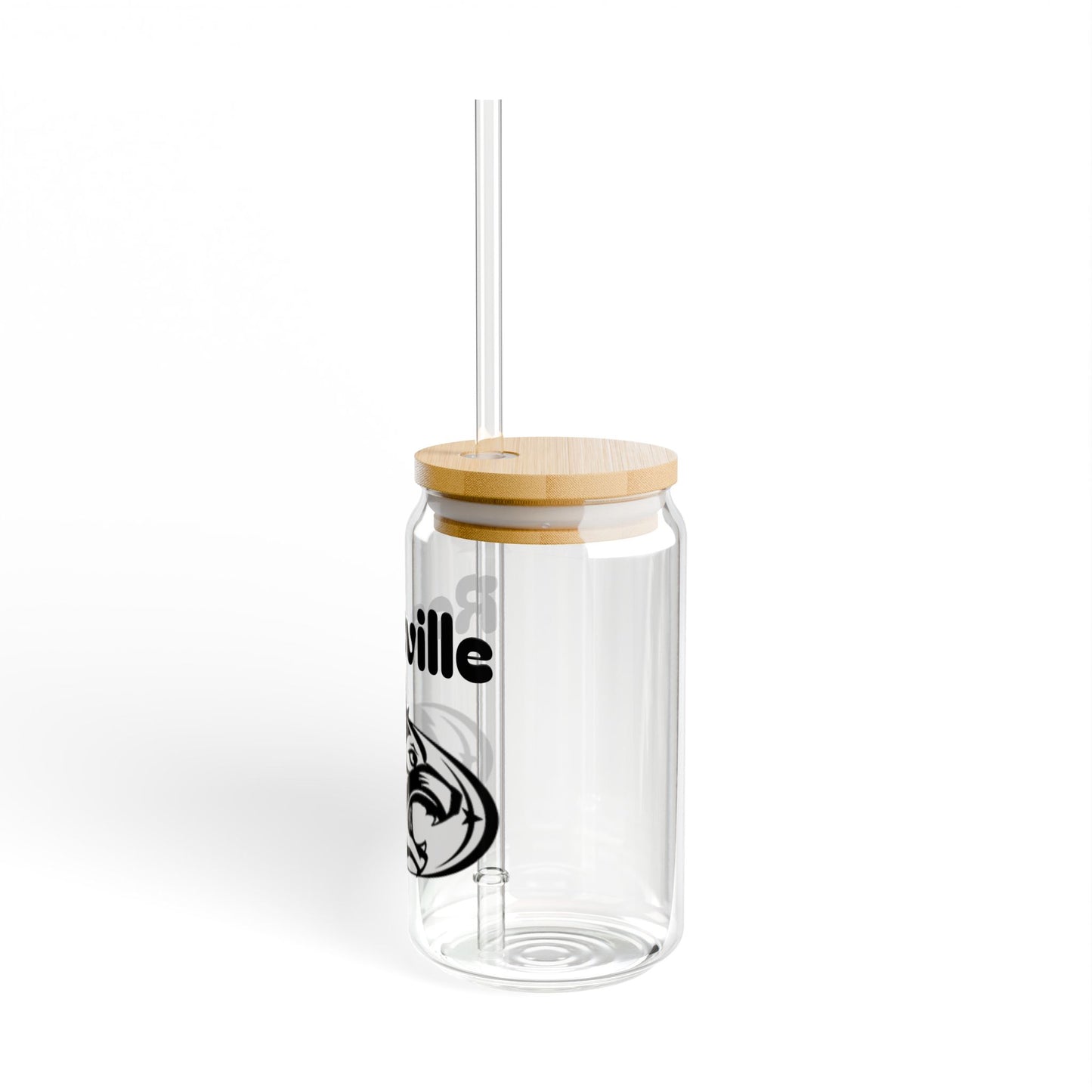 Roseville Raiders 16oz Sipper Glass with Nature-Inspired Design - Eco-Friendly Drinkware