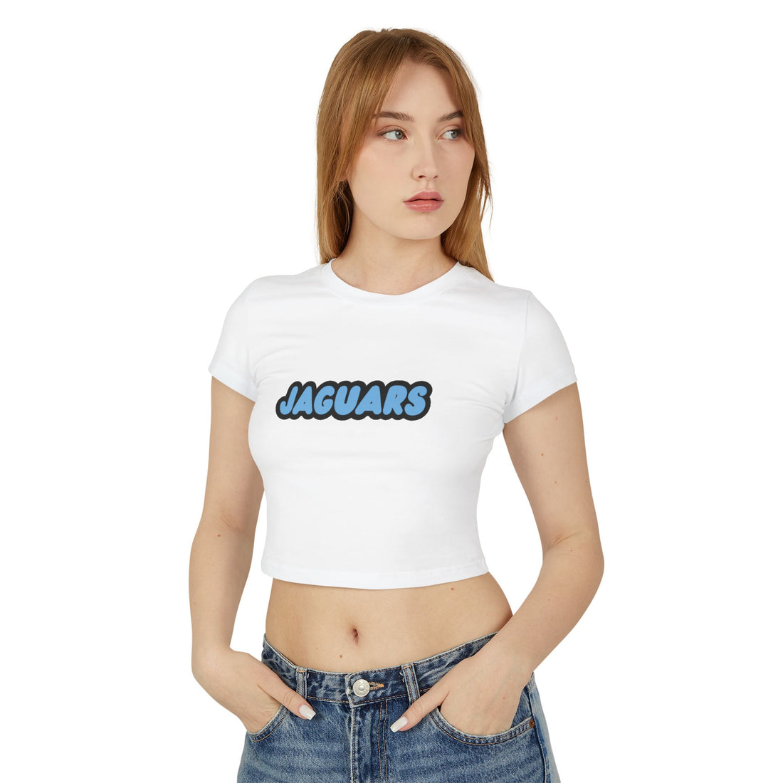 Bloomington Jefferson Jaguars Women’s Baby Tee - Retro Graphic Top for Casual Vibes