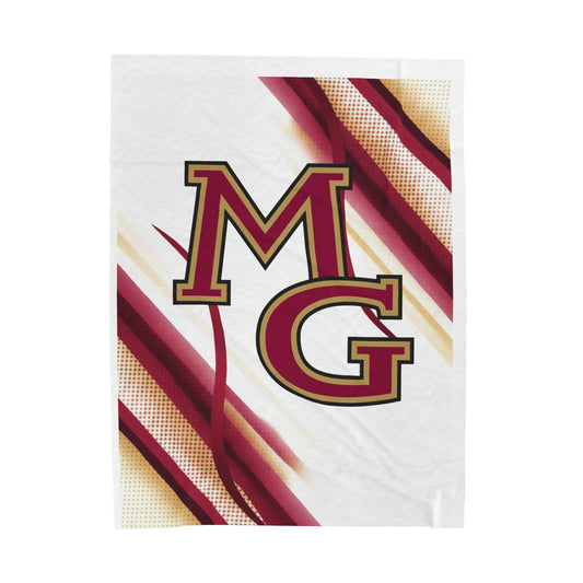 Maple Grove Crimson Nation Velveteen Plush Blanket