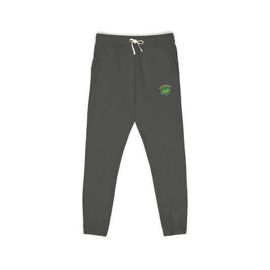 Rosemount Irish Fleece Sweatpants — 'Good Vibes' Retro Patch Joggers