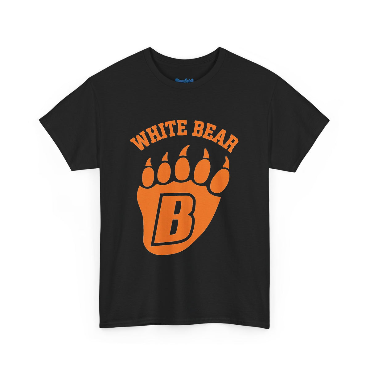White Bear Bears Paw T-Shirt — School Spirit Tee with 'B' Logo