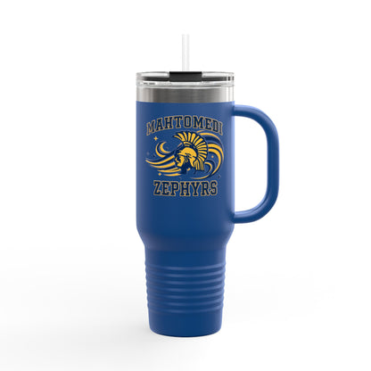 Mahtomedi Zephyrs Insulated Travel Mug - 40oz with Custom Logo for Road Trips and Daily Commutes