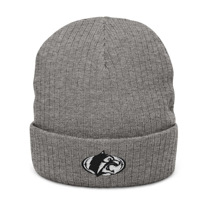 Roseville Raiders Embroidered Ribbed Knit Beanie - Cozy Winter Hat