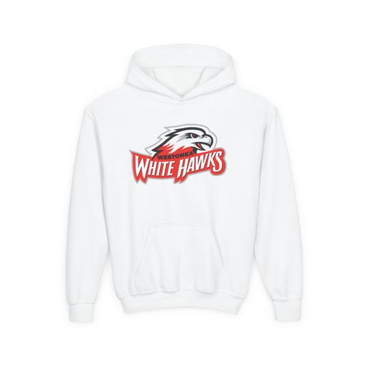 Mound Westonka White Hawks Youth Sporty Hoodie, Perfect for Casual Wear
