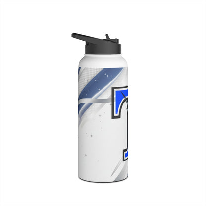 Tartan Blue Lightning 'T' Stainless Steel Water Bottle