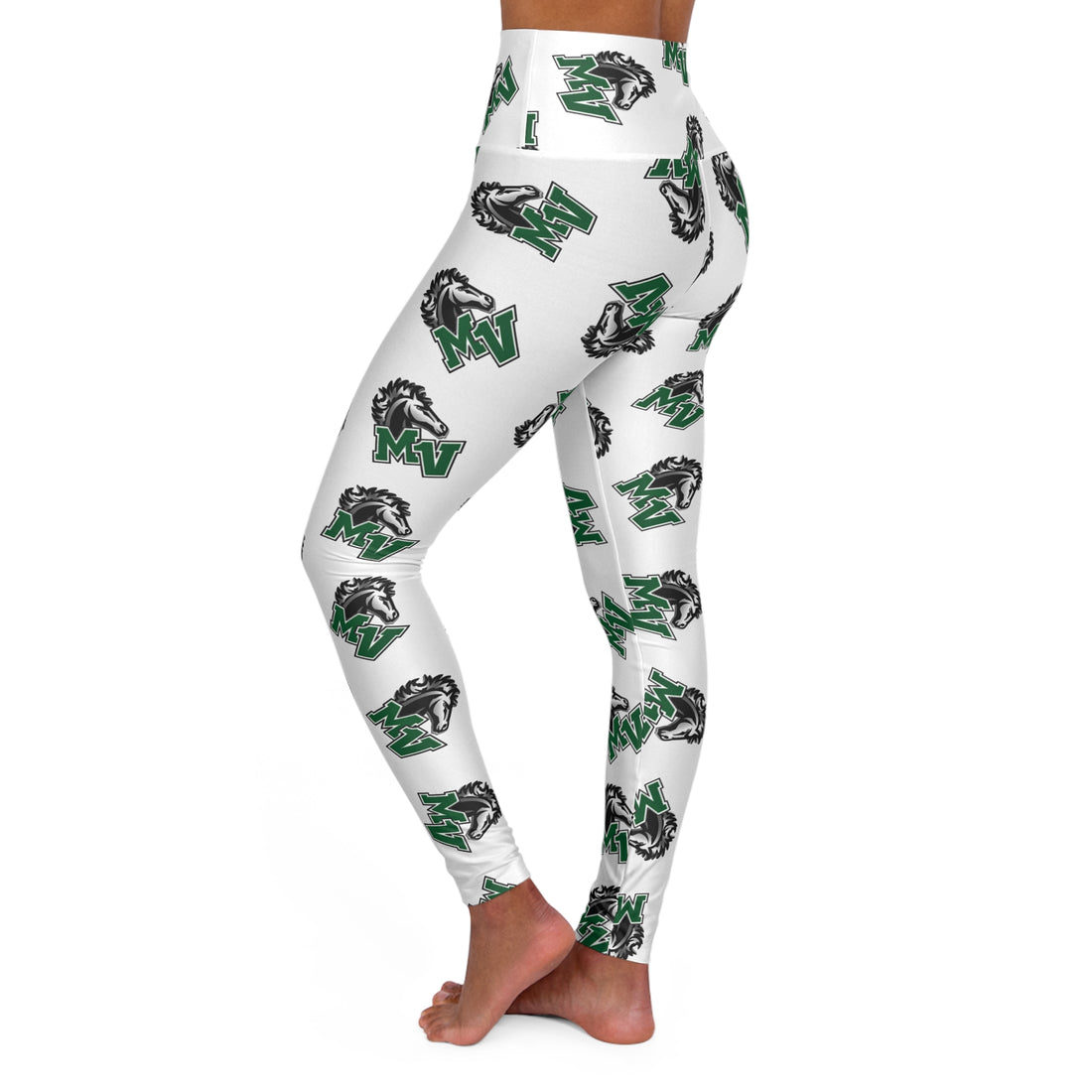 Mounds View Mustangs Trendy High Waisted Leggings